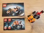 Lego technic 9390 (2 in 1) Mini takelwagen/mini racewagen, Ophalen of Verzenden, Zo goed als nieuw, Complete set, Lego
