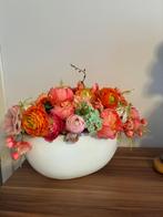 Vaas met Silk-ka Bloemen - Eric Kuster Stijl, Huis en Inrichting, Ophalen of Verzenden, Zo goed als nieuw, Binnen