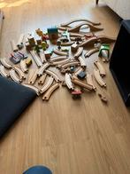 Houten trein set, Kinderen en Baby's, Speelgoed | Houten speelgoed, Ophalen, Zo goed als nieuw
