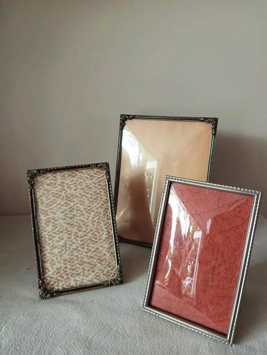 Vintage Bolglas Fotolijsten, Antiek en Kunst, Antiek | Overige Antiek, Ophalen of Verzenden