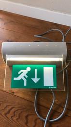Noodverlichting bord, vluchtroute, Doe-het-zelf en Verbouw, Bouwverlichting, Ophalen of Verzenden, Zo goed als nieuw, Minder dan 50 watt