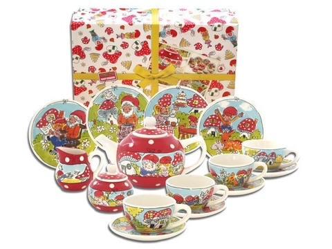 Blond Amsterdam Kabouter Theeservies - Nieuw in Doos!, Huis en Inrichting, Keuken | Servies, Nieuw, Compleet servies, Blond Amsterdam