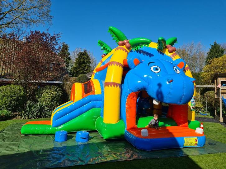 springkussen Nijlpaard mulitfun, Hobby en Vrije tijd, Feestartikelen | Verhuur, Gebruikt, Overige, Ophalen