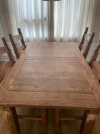 Eertafel + 4 stoelen, Huis en Inrichting, Ophalen, Gebruikt, 50 tot 100 cm, Vier personen