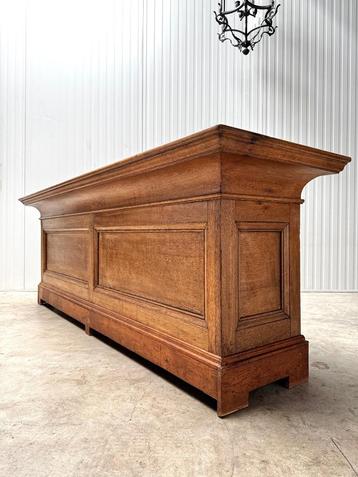 antieke licht eikenhouten TOONBANK winkelkast BALIE 1880 beschikbaar voor biedingen
