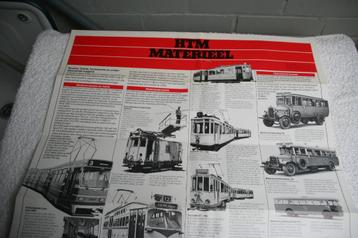 Folder - poster HTM materieel (circa 1978) beschikbaar voor biedingen