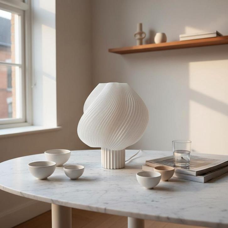 Design tafellamp, Huis en Inrichting, Tafels | Kaptafels, Zo goed als nieuw, Minder dan 100 cm, 50 tot 100 cm, Ophalen of Verzenden