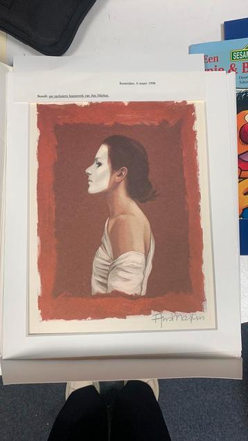 Zelfprotret van Ans Marcus gemaakt in rotterdam 6 maart 1998 beschikbaar voor biedingen