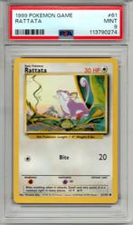Rattata Psa 9 Base set unlimited, Ophalen of Verzenden, Zo goed als nieuw