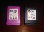 Printcartridges HP 301 kleur en zwart inktpatronen, Nieuw, Cartridge, HP, verkoop ivm aanschaf andere printer, Verzenden