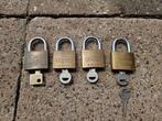 Abus en burgwächter hangsloten slot messing gelijkstuitend, Ophalen of Verzenden, Gebruikt, Koper of Messing, Slot