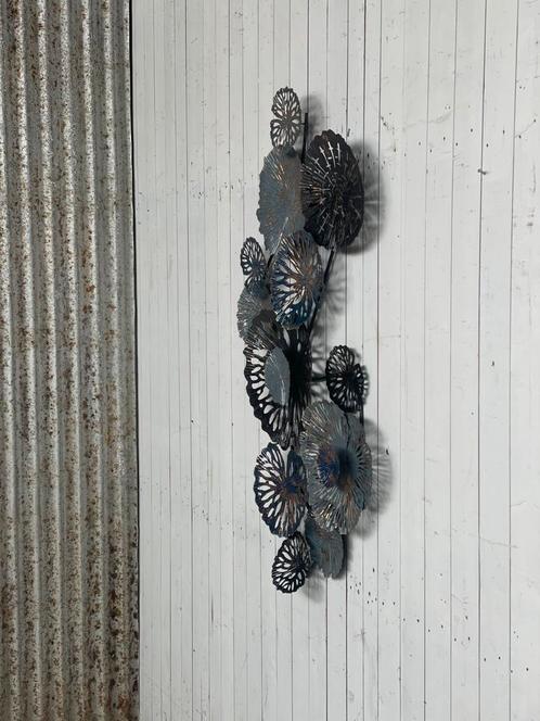 Vintage wanddecoratie design brons messing 1990 bloemendeco, Huis en Inrichting, Woonaccessoires | Wanddecoraties, Gebruikt, Ophalen