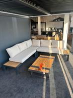Luxe Platform Loungeset met Tafel - Kunststof & Aluminium, Tuin en Terras, Tuinsets en Loungesets, Ophalen, 5 zitplaatsen, Kunststof