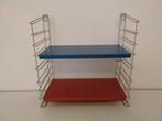 Vintage tomado rekje wit met blauw en rood plankje, Ophalen of Verzenden, Gebruikt