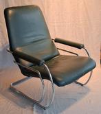 Vintage Gelderland 301 Jan de Bouvrie Fauteuil, Huis en Inrichting, Fauteuils, Ophalen, Zo goed als nieuw, 50 tot 75 cm, Leer