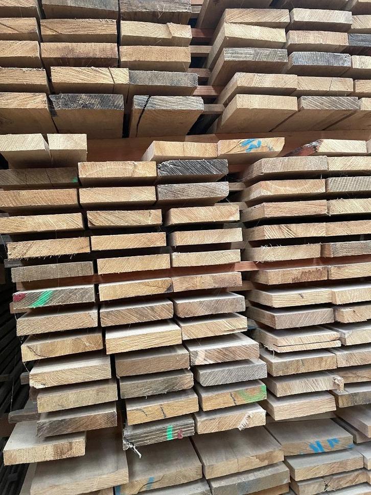 AANBIEDING Eiken planken 3cm dik kantrecht, Tuin en Terras, Palen, Balken en Planken, Nieuw, Planken, 250 cm of meer, Ophalen