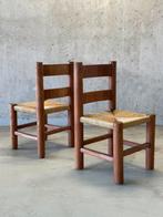 Set/2 Antieke “Charles Dudouyt” stoelen, Ophalen, Gebruikt, Twee, Bruin