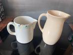 2 antieke water kannen schenkkan porselein melkkan, Antiek en Kunst, Antiek | Servies los, Ophalen of Verzenden