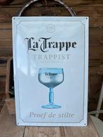 La trappe groot metalen  biermerk reclamebord mancave bier, Ophalen, Gebruikt, Reclamebord, Plaat of Schild, La Trappe