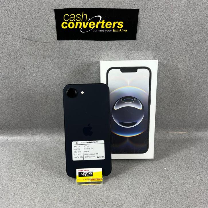 Apple Iphone 16e | 128GB | ZGAN in doos | 100% | 391955, Telecommunicatie, Mobiele telefoons | Apple iPhone, Zo goed als nieuw