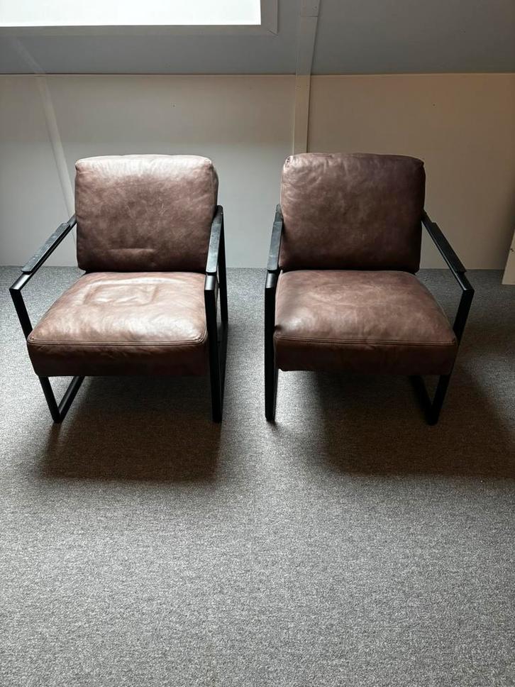 2x luca enzo fauteuils/stoelen, Huis en Inrichting, Fauteuils, Gebruikt, 50 tot 75 cm, 75 tot 100 cm, Ophalen