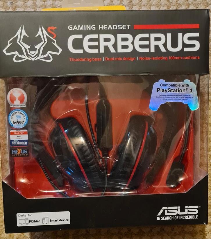 Asus serberus headset nieuw, Computers en Software, Headsets, Zo goed als nieuw, Ophalen of Verzenden