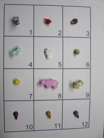 L365 LEGO DIEREN *NIEUW* SCHILDPAD KIP VOGEL EGEL KAT STER beschikbaar voor biedingen