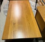 Massieve eiken salontafel, 100 tot 150 cm, Klassiek, Zo goed als nieuw, Vijf personen of meer