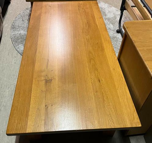 Massieve eiken salontafel, Huis en Inrichting, Tafels | Eettafels, Zo goed als nieuw, 50 tot 100 cm, 100 tot 150 cm, Vijf personen of meer