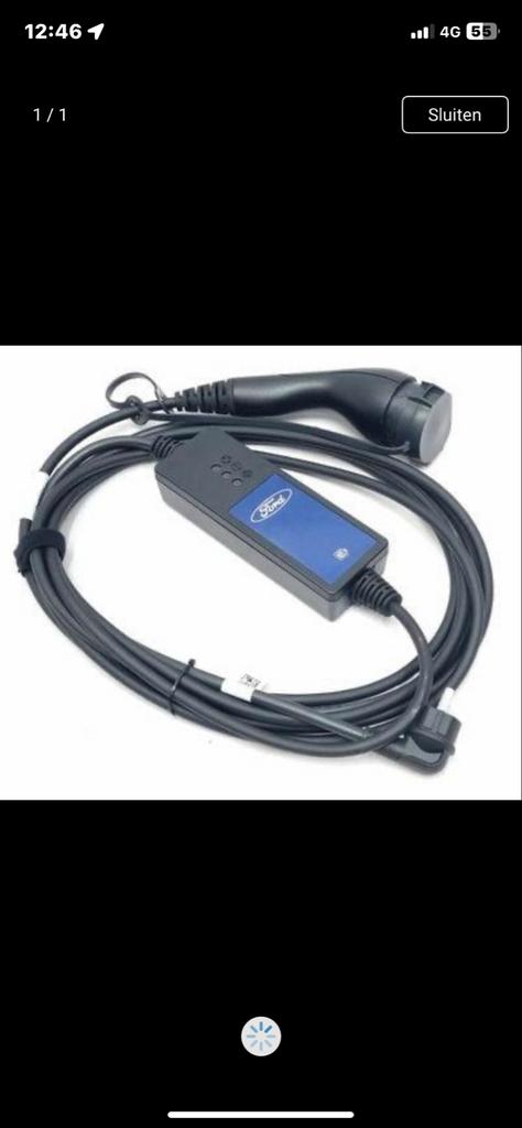 Ford Kuga PHEV Oplaadkabel met Deense Aansluiting, Ophalen of Verzenden, Zo goed als nieuw, Laadkabel