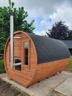 Nieuwe barrel sauna in 3 kleuren verkrijgbaar. Afmeting 3m!, Ophalen of Verzenden, Nieuw, Fins of Traditioneel, Complete sauna