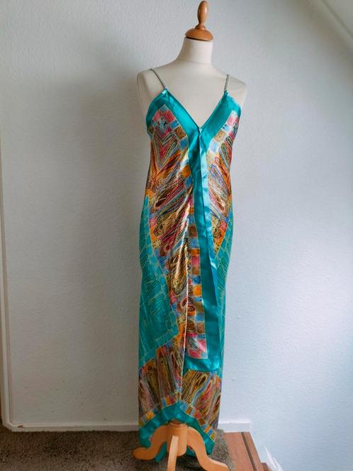 fleurige zomerse zijden jurk maat S / M, Kleding | Dames, Jurken, Zo goed als nieuw, Maat 38/40 (M), Ophalen