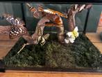 Stolp met Echte Vlinders op Bonsai Tak – Uniek Natuurdecor, Ophalen, Zo goed als nieuw, Insect, Opgezet dier