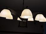 Achtarmige Hanglamp, Huis en Inrichting, Lampen | Hanglampen, Ophalen, Vintage, Zo goed als nieuw, Glas