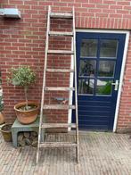 Brocante vintage trap uit oude textiel fabriek Duitsland, Doe-het-zelf en Verbouw, Ladders en Trappen, Gebruikt, Minder dan 2 meter