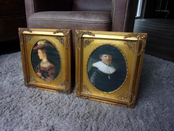 BAROK LIJST VAN HOUT OVAAL VENSTER/GOUDKLEUR BAROKKE LIJST beschikbaar voor biedingen