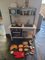 Complete speelkeuken met accessoires, Ophalen, Gebruikt, Hout, Speelkeuken