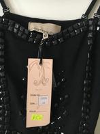 Zwarte Cotton Club Jurk met Stenen - Maat M, Maat 38/40 (M), Zwart, Ophalen of Verzenden, Zo goed als nieuw