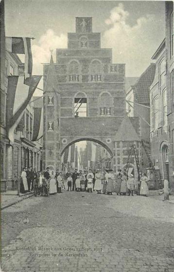 (380-218-017) Goes  Eerepoort in de Kerkstraat 1907 beschikbaar voor biedingen