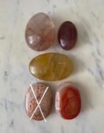 Set van 4 palmstenen/handstenen, Verzamelen, Mineralen en Fossielen, Ophalen of Verzenden, Mineraal