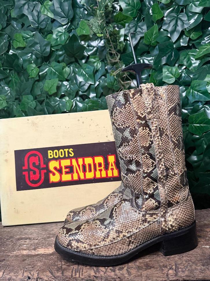 supergave  stoere vintage python boots van Sendra maat 44, Kleding | Heren, Schoenen, Zo goed als nieuw, Boots, Overige kleuren