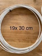 Wit metalen hobby ringen (19x30 cm), Ophalen of Verzenden, Nieuw, Haken, Overige typen
