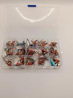 30 stuks spinners blinkers in een box, Watersport en Boten, Ophalen of Verzenden, Nieuw, Haak