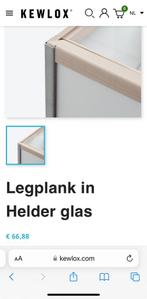 Nieuw: Kewlox legplank helder glas, Ophalen of Verzenden, Nieuw