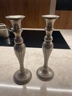 Verzilverde kandelaars - set van 2, Antiek en Kunst, Ophalen of Verzenden, Zilver