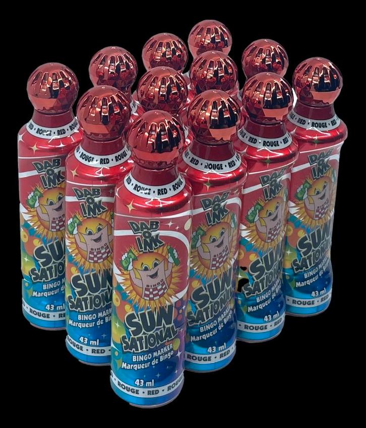 Sunsational Bingo Dabbers deppers Stiften ROOD, Hobby en Vrije tijd, Gezelschapsspellen | Bordspellen, Nieuw, Ophalen of Verzenden