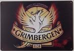 Grimbergen bier logo reclamebord van metaal wandbord deco