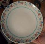 5 Gebaksbordjes met Bloemenrand, Huis en Inrichting, Ophalen of Verzenden