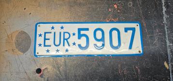 Europese unie licenceplate,nummerplaat, kentekenplaat  beschikbaar voor biedingen