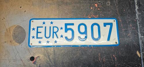 Europese unie licenceplate,nummerplaat, kentekenplaat, Verzamelen, Automerken, Motoren en Formule 1, Zo goed als nieuw, Auto's